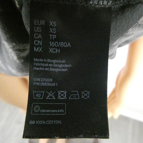 Billie Eillish for H&M Divided Band Music All Over Print Text Graphic T Shirt XS - Picture 8 of 10